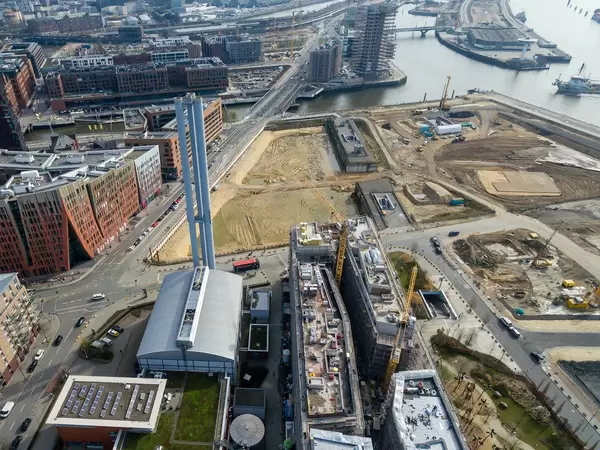 Baustellen in der Hamburger Hafencity