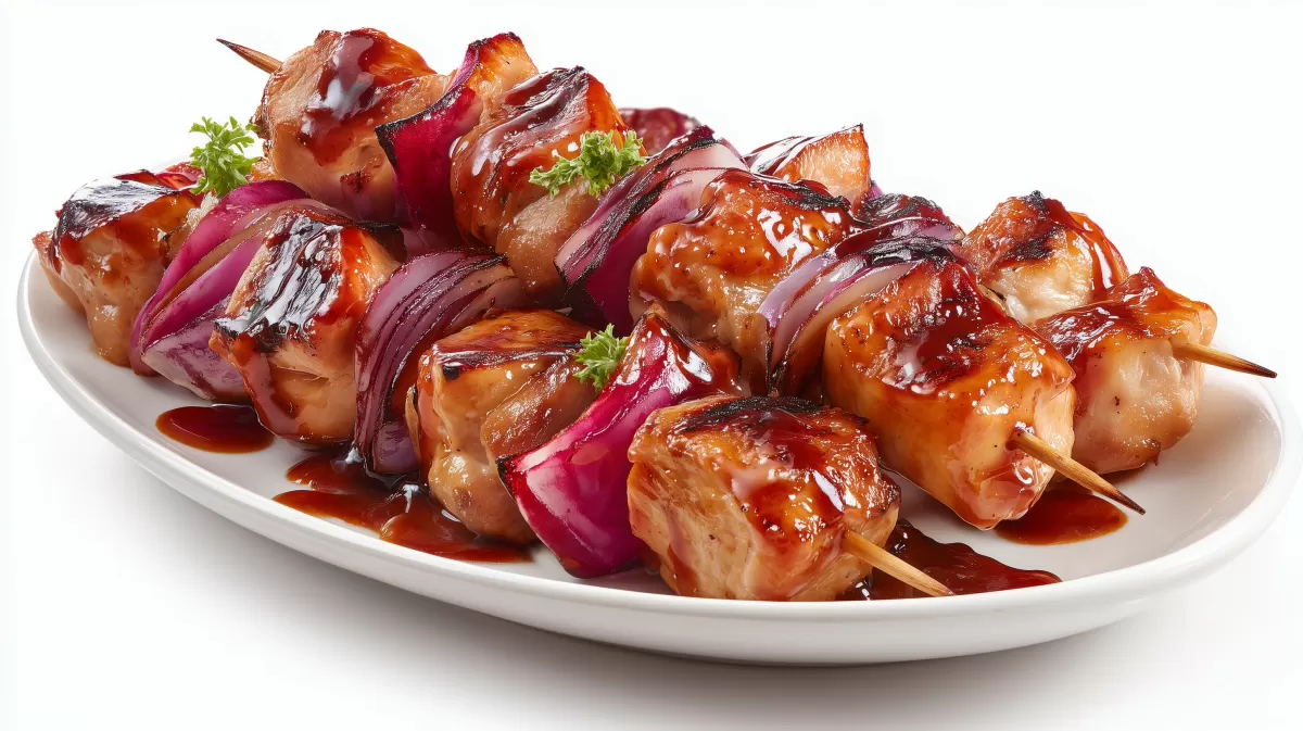 BBQ Geflügel Schaschlik mit Pute und Hühnchen