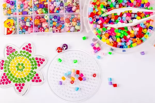 Beading set with colorful beads