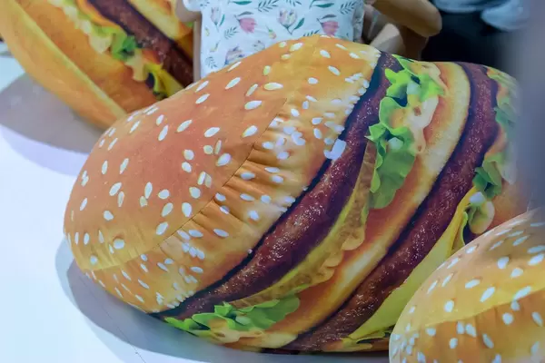 Bean Bag in Burger Design at McDonald's Restaurant