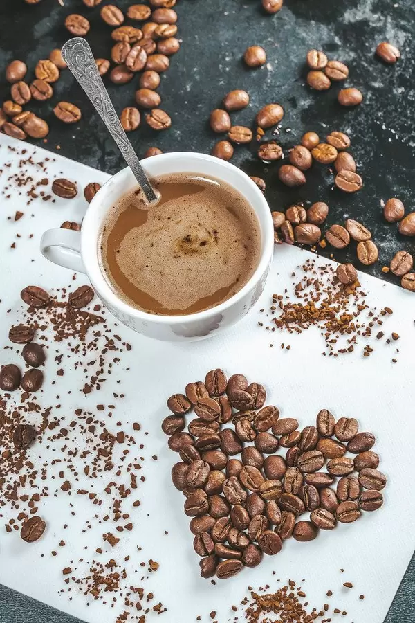 Beautiful coffee background with beans (Flip 2019)
