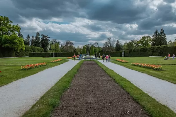 Beautiful gardens at Lednice castle