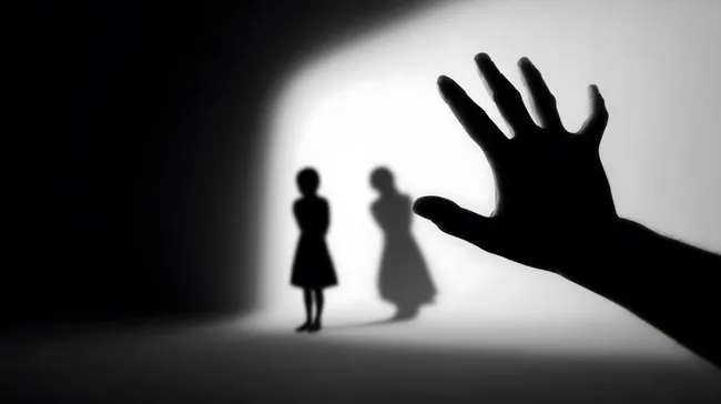 Bedrohliches Symbolbild von Missbrauch und Gewalt