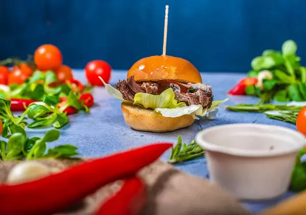 Beef Burger With Veggies