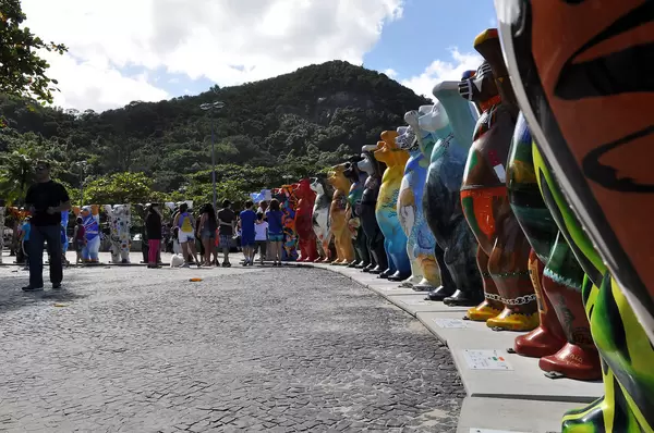 Berliner Bären an der Copacabana in Rio de Janeiro