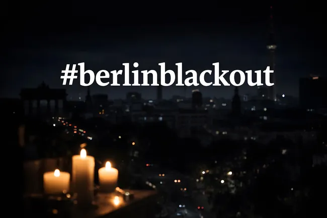 Berliner Stromausfall bei Kerzenbeleuchtung