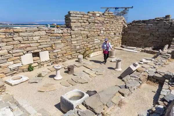 Besuch mit Führung der Ausgrabungsstätte Delos: in der Antike das Hauptzentrum der Kykladen