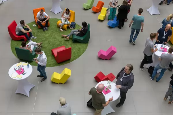 Besucherbereich beim Barcamp 2018 Koblenz