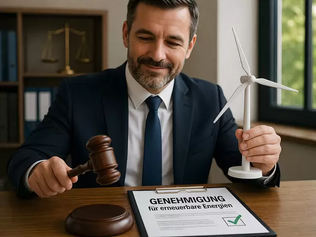 Bewilligung für erneuerbare Energien im Rechtssystem