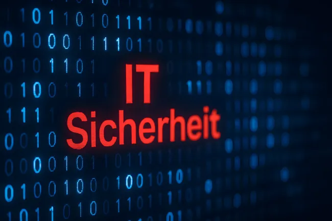 Binärdaten und IT-Sicherheit digital dargestellt