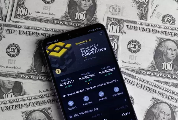 Binance Trading App on mobile phone