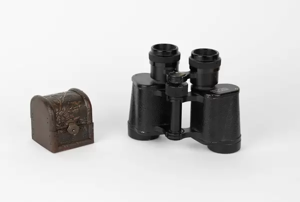 Binoculars with treasure