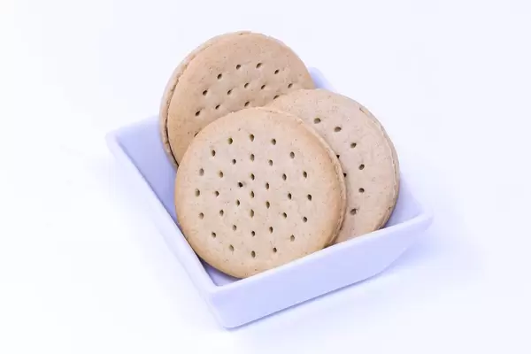 Bio Dinkel Doppelkeks in quadratischer Schale