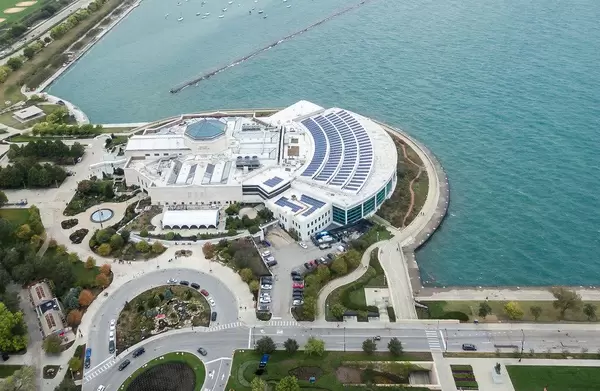 Bird's eye view of Shedd Aquarium