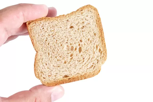 Biscuit Toast Bread in the hand