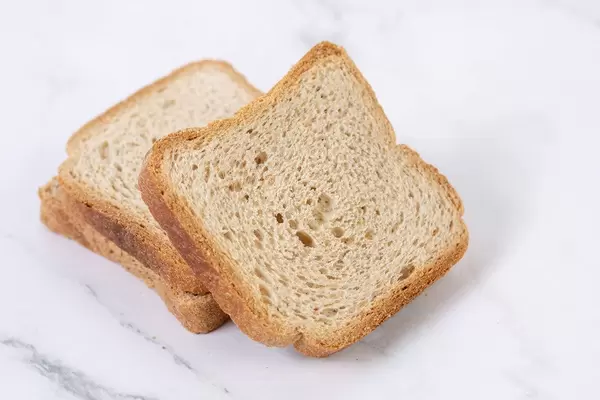 Biscuit Toast Bread on the grey marble table (Flip 2019)