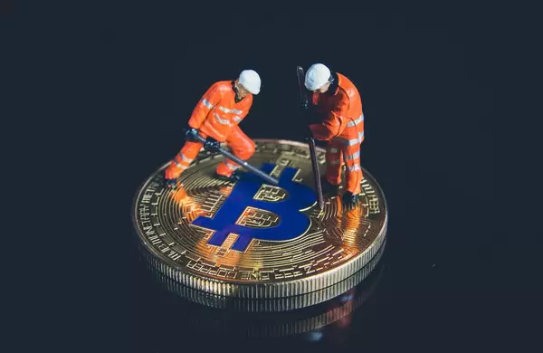 Bitcoin cryptocurrency mining concept