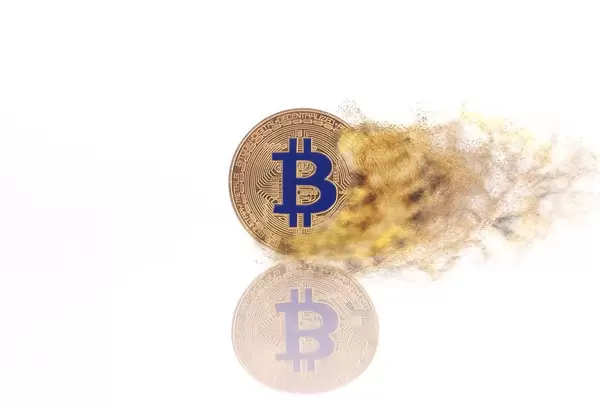 Bitcoin in fire