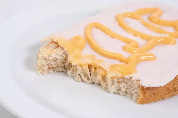 Biten Sandwich with Chicken Breasts salami and Mustard sauce