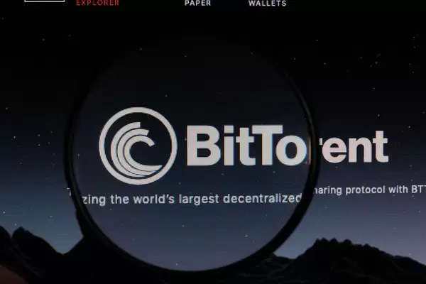 BitTorrent logo under magnifying glass