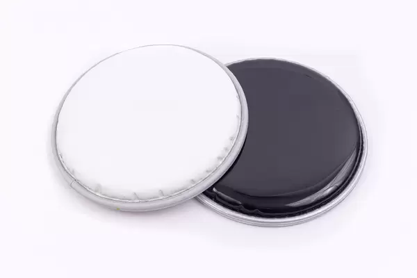 Black and White Top of the Snare Drum called Butter Head