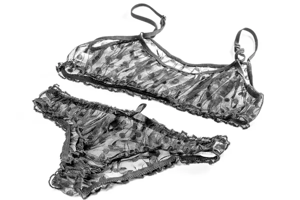 Black transparent women's underwear