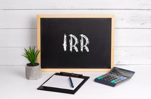 Blackboard with IRR text