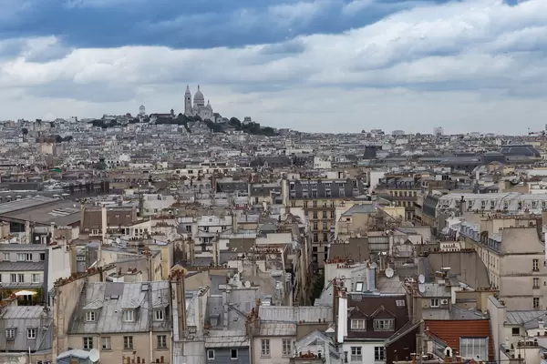 Blick über Paris und Sacré-Cœur