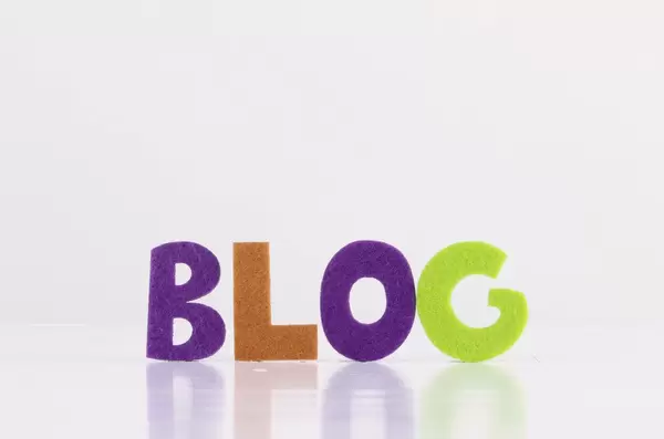 Blog text on white background