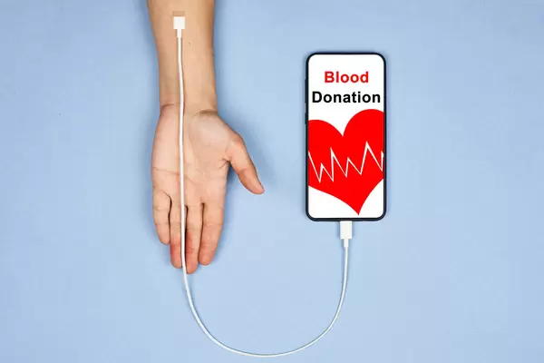 Blood donation concept