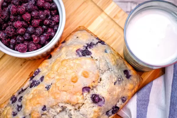 Blueberry Bread  Close-up