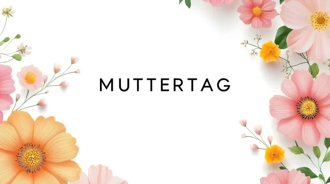 Blumendekor für den Muttertag mit leuchtenden Frühlingsblumen