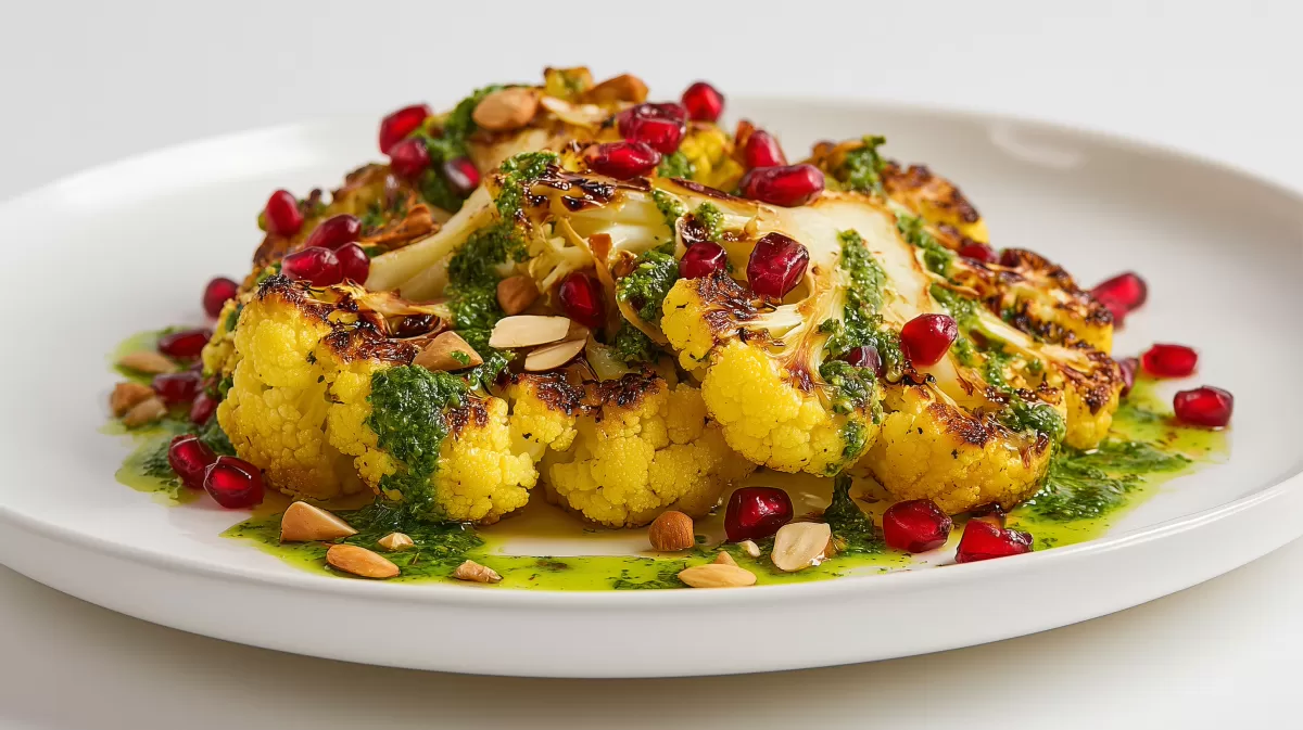 Blumenkohl Steak mit Chimichurri — Bild kostenlos herunterladen