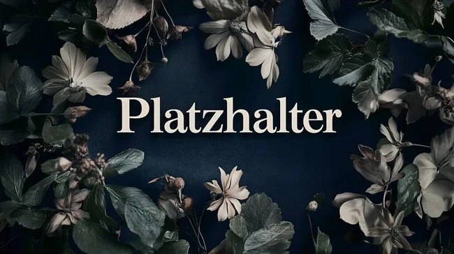 Blumige Dunkelheit - Dunkle Blumenarrangements für Fotografie & Design