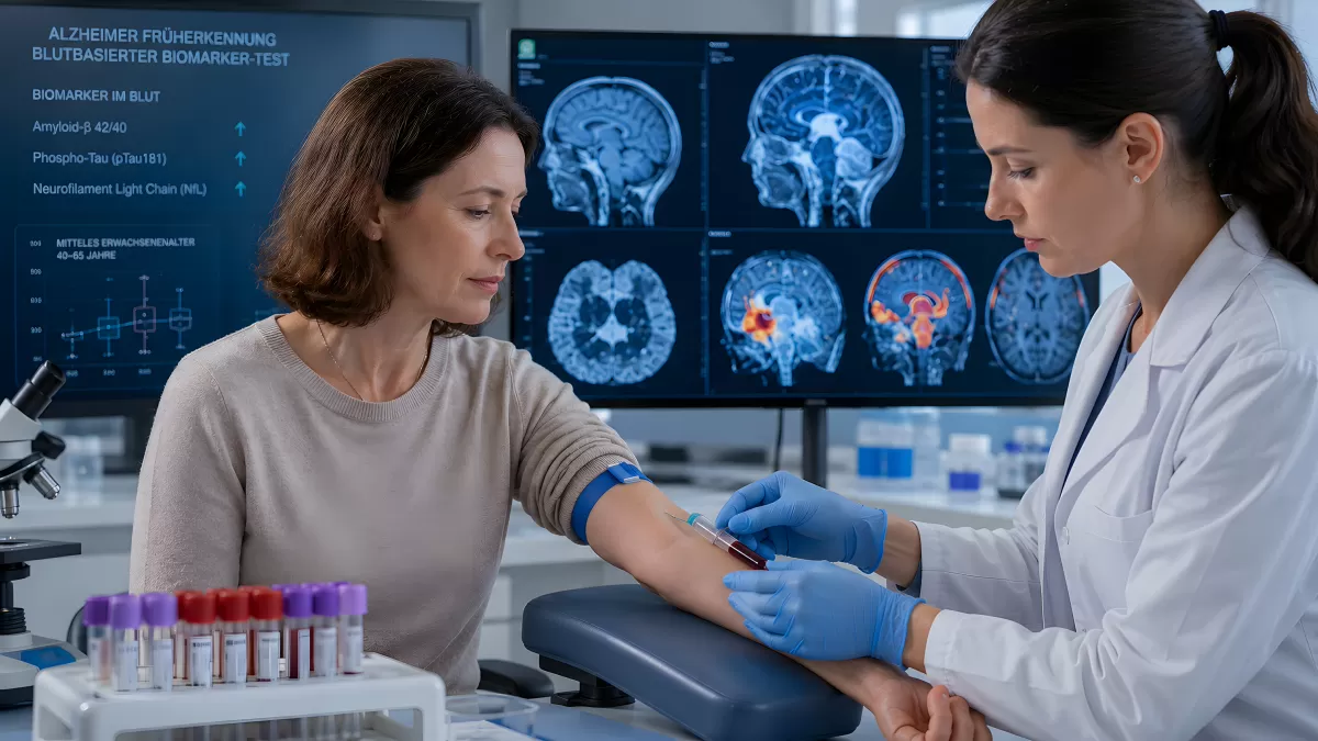 Blutentnahme zur Alzheimer-Früherkennung im Labor