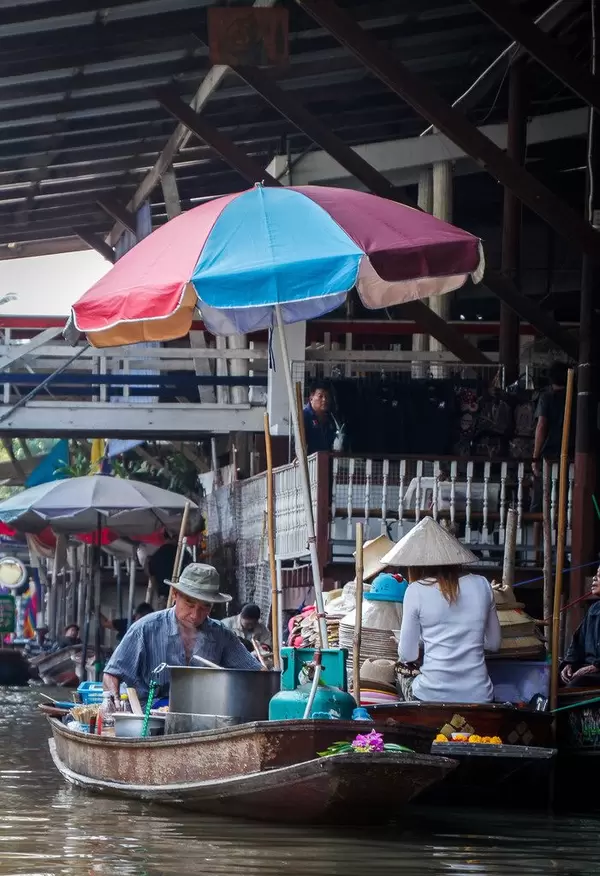 boat at the floating market