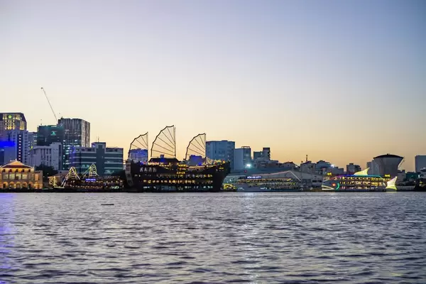 Boats in the Harbour of Saigon River in District 1 of Ho Chi Minh City  Flip 2019