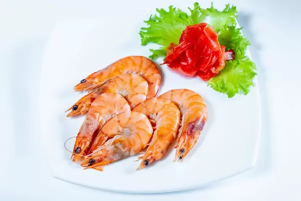 Boiled shrimp with pickled ginger  Flip 2019