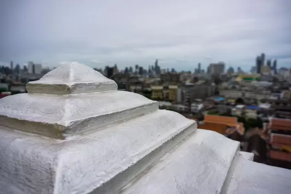 Bokeh of Bangkok City Skyline