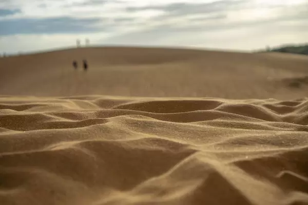 Bokeh Photo of the Red Sand Dunes in Mui Ne with Sunset in the Background  Flip 2019