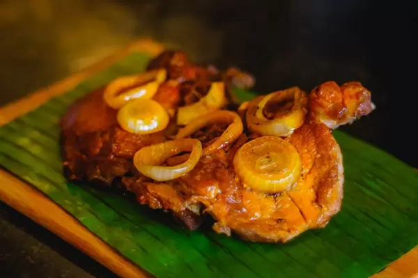 Bokeh Shot of a Sparerib Dish