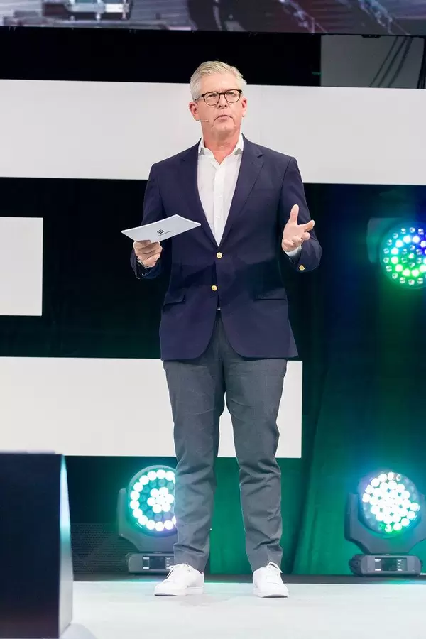 Börje Ekholm as the CEO of Ericsson on stage at DigitalX