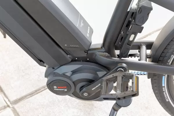 Bosch electrical drive system of the Riese & Müller Multicharger electric bike at the E-Cologne trade show