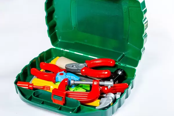 Box with children's working tools  Flip 2019