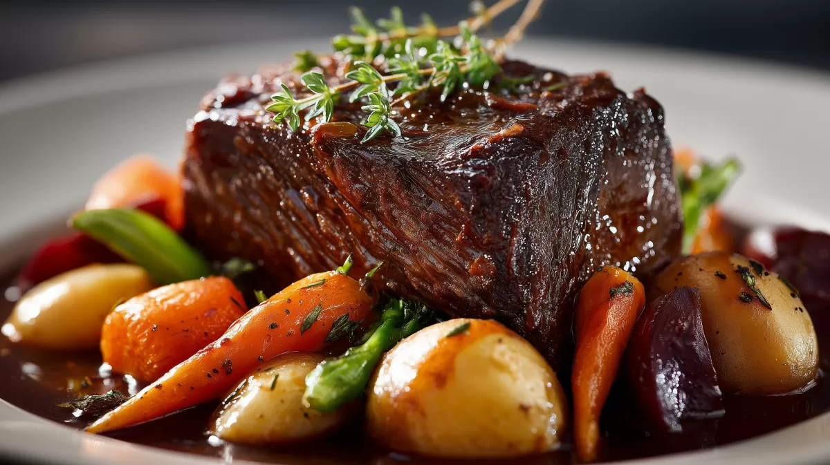 Brasato alla Milanese: Rinderschmorbraten mit Gemüse