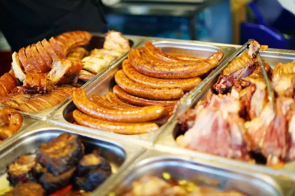 Bratwurst auf dem Markt