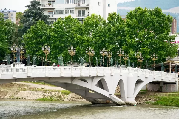 Bridge across the Vardar River in Skopje