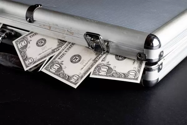 Briefcase full of money