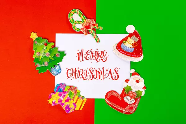 Bright christmas greeting card
