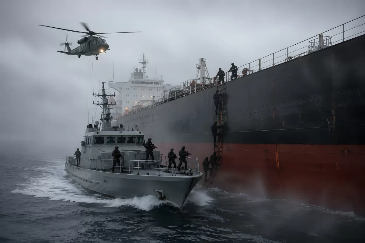 Britische Armee stoppt Schattenflotte-Tanker im Ärmelkanal